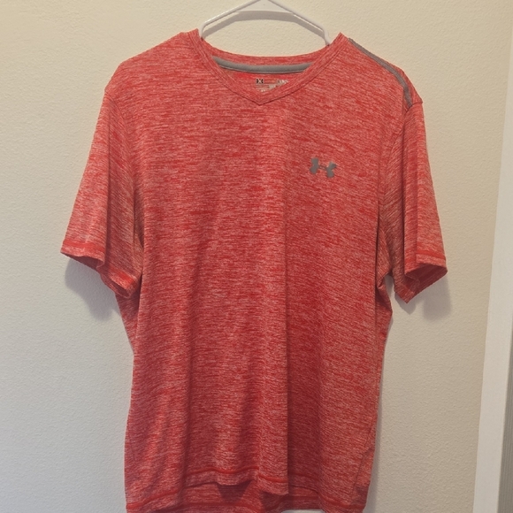 Under Armour Other - Under Armour Men's Heathered Red V-Neck Tee
